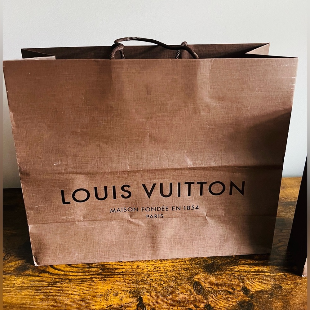Vintage Louis Vuitton gift Bags in Rich Brown - Picture 3 of 8